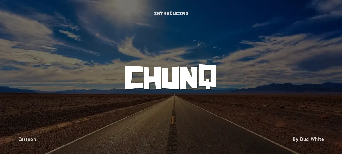 Chunq font preview