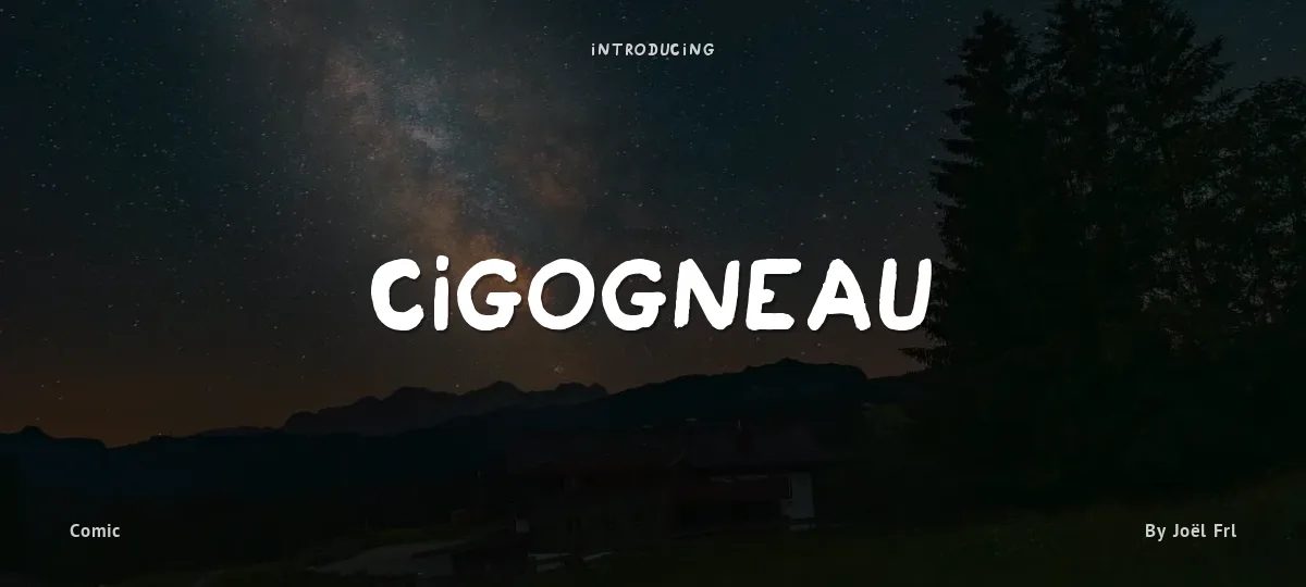 Cigogneau font preview