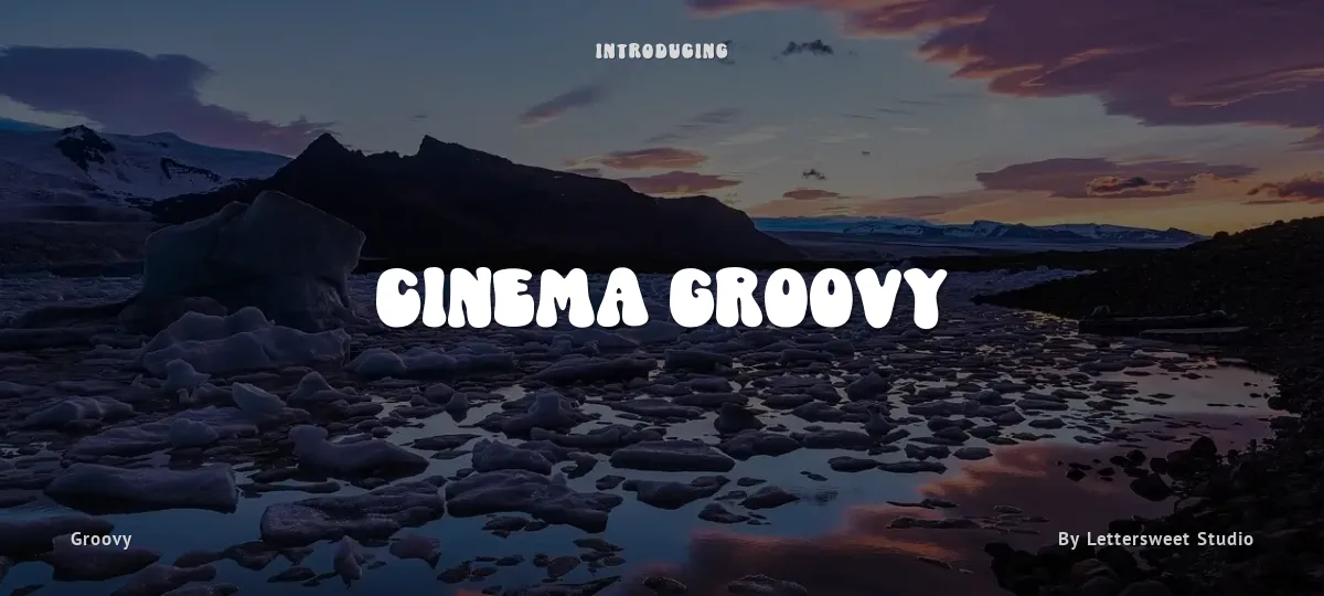 Cinema Groovy font preview