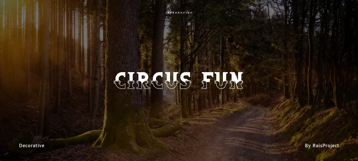 Circus Fun font preview