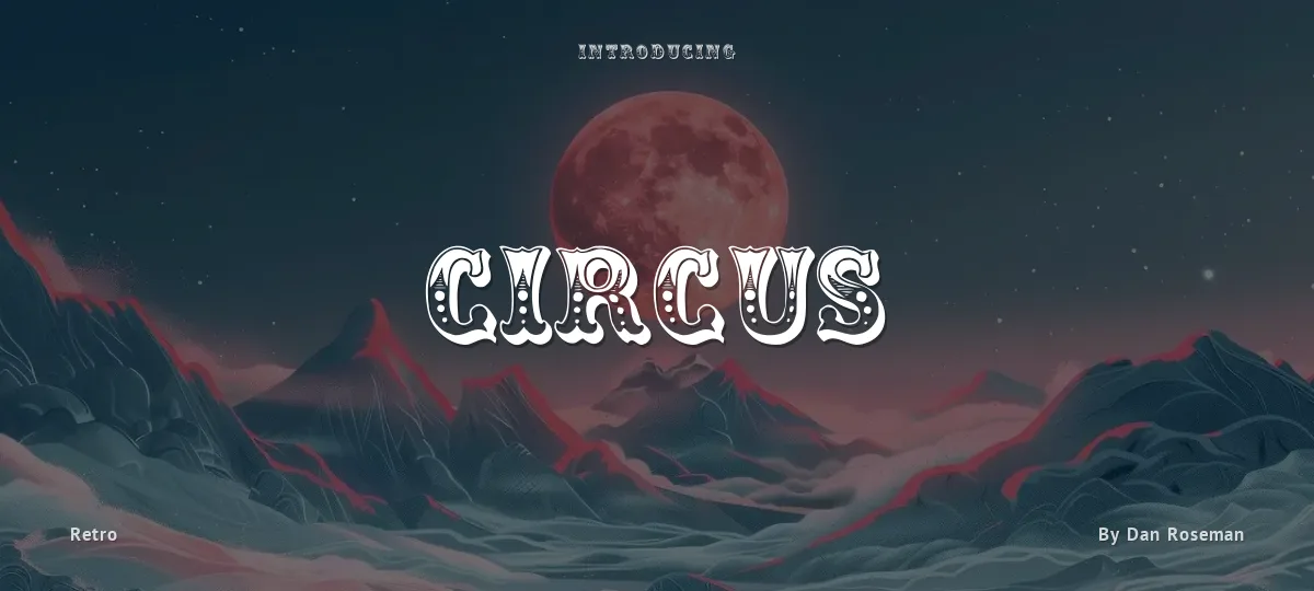 Circus font preview