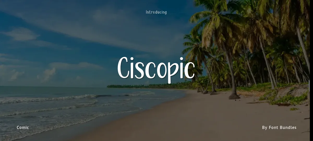 Ciscopic font preview