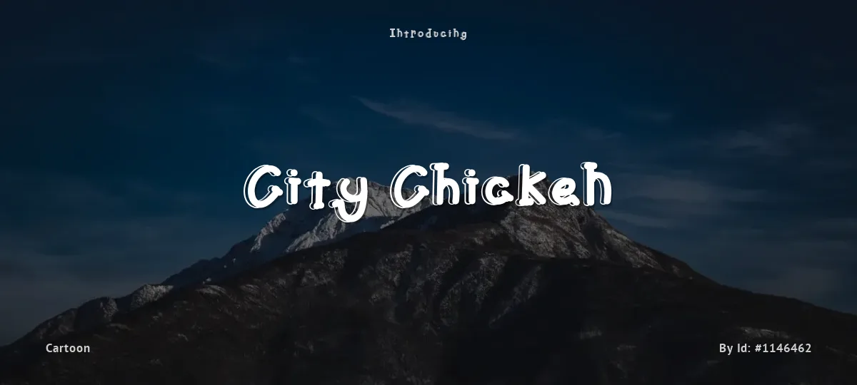 City Chicken font preview