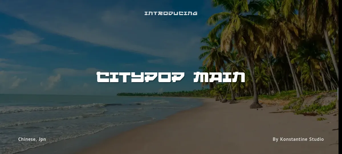 Citypop Main font preview