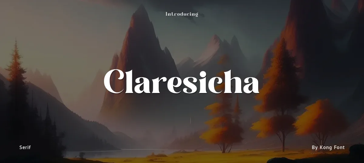 Claresicha font preview