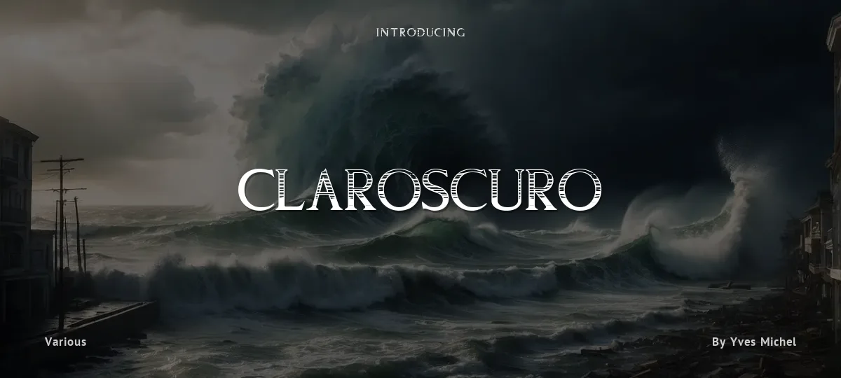 Claroscuro font preview
