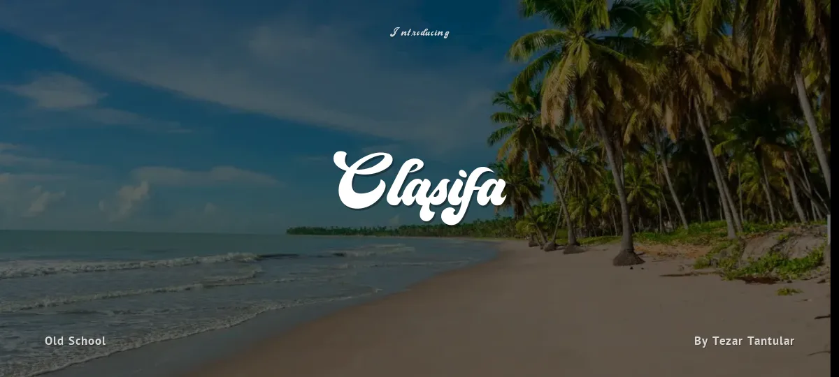 Clasifa font preview