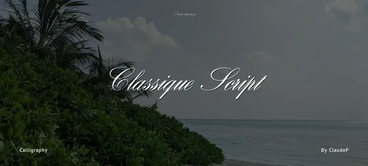 Classique Script font preview