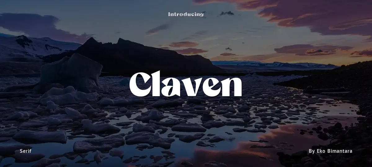 Claven font preview