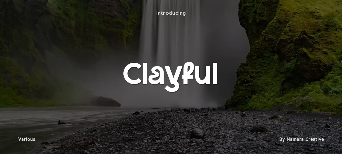 Clayful font preview