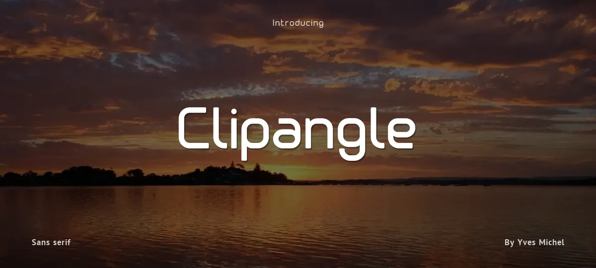 Clipangle font preview