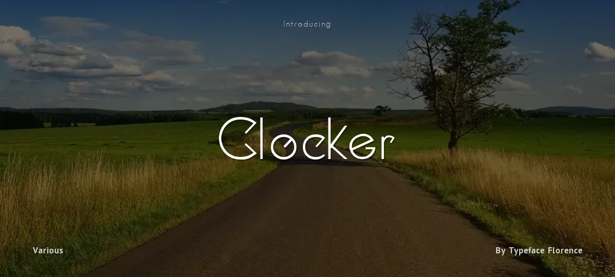 Clocker font preview