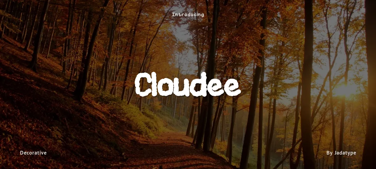Cloudee font preview