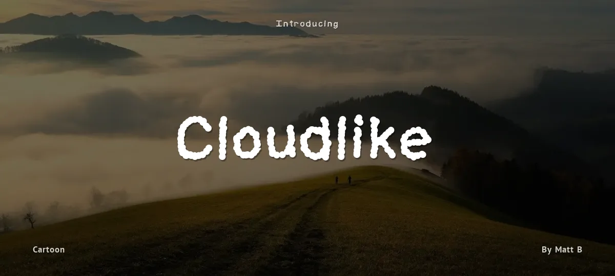 Cloudlike font preview