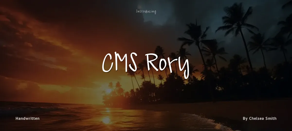 CMS Rory font preview
