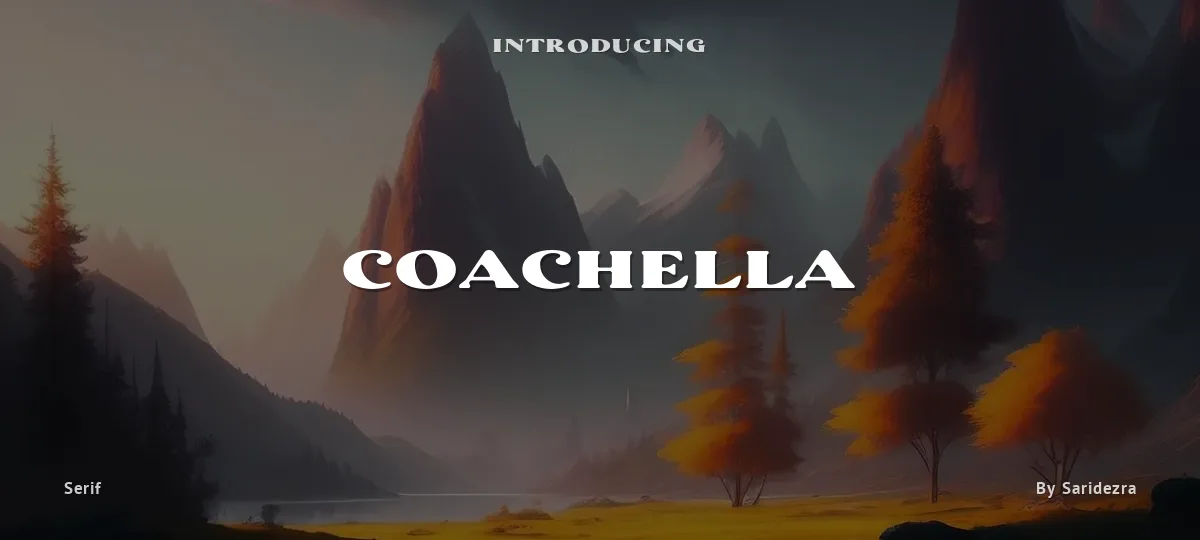Coachella font preview