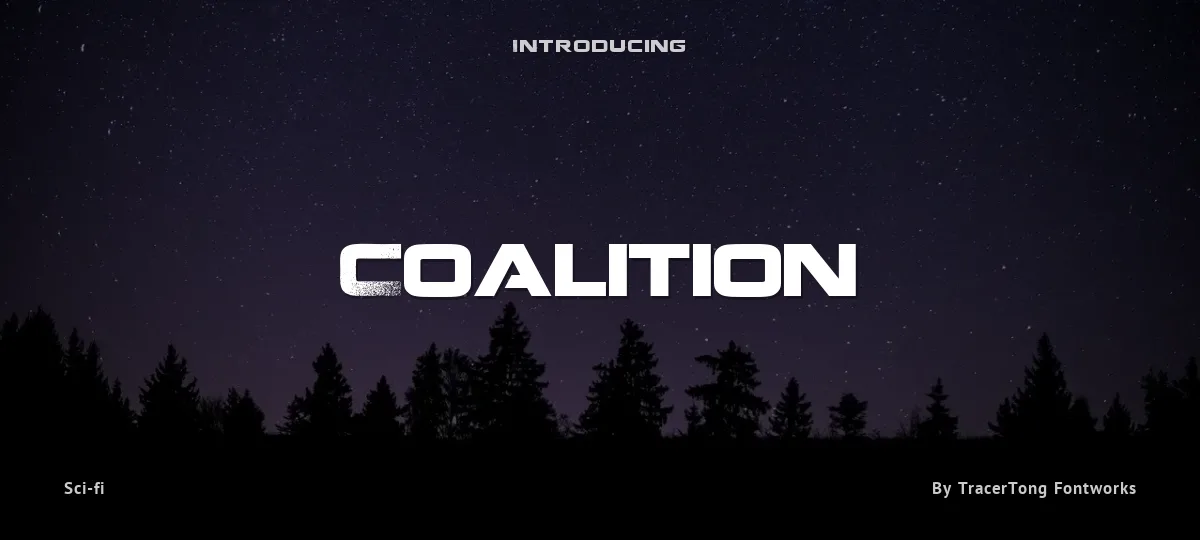 Coalition font preview
