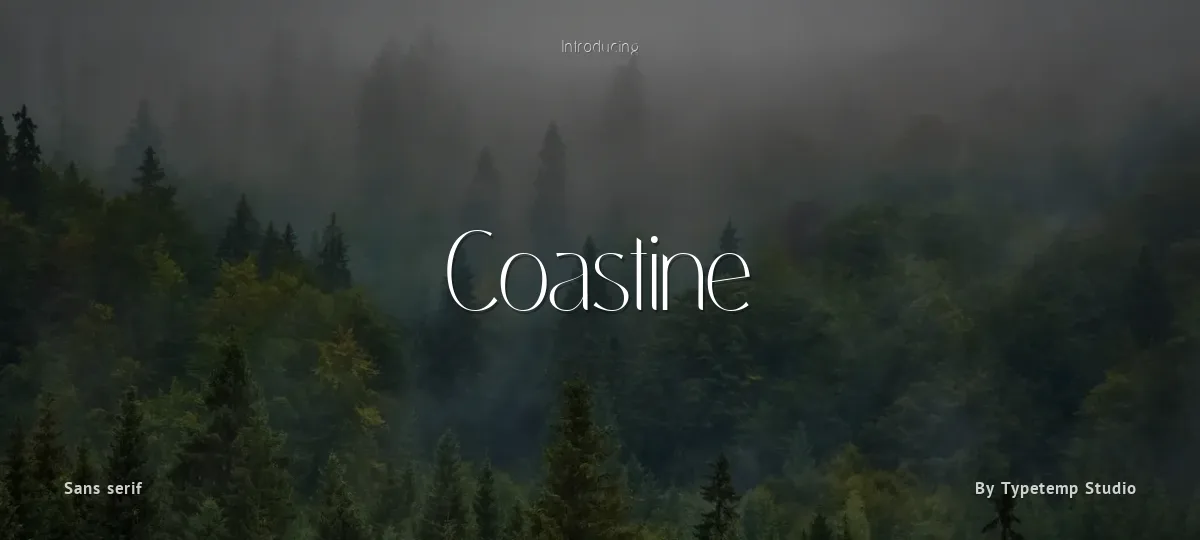 Coastine font preview