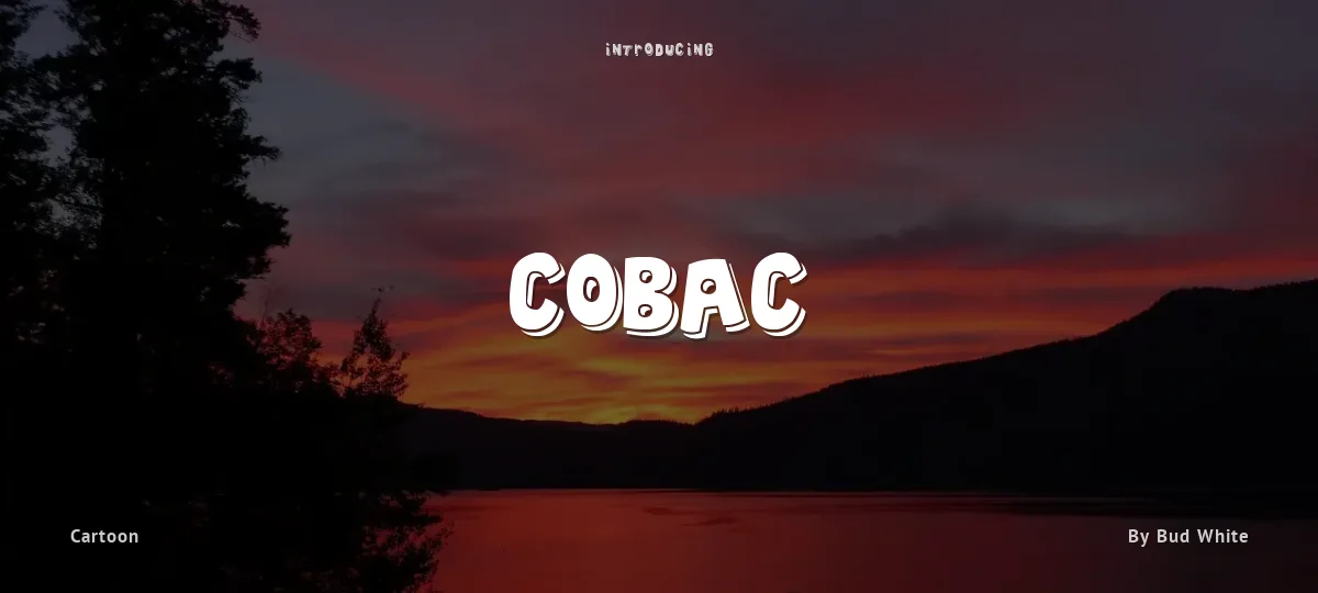 Cobac font preview