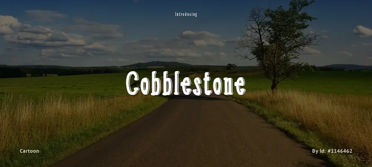 Cobblestone font preview