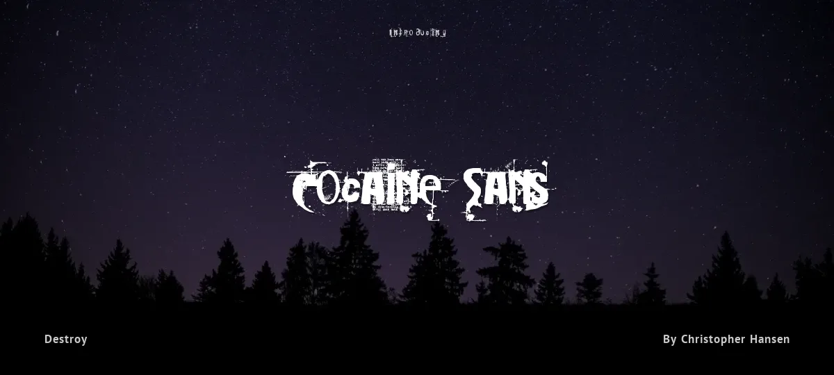 Cocaine Sans font preview