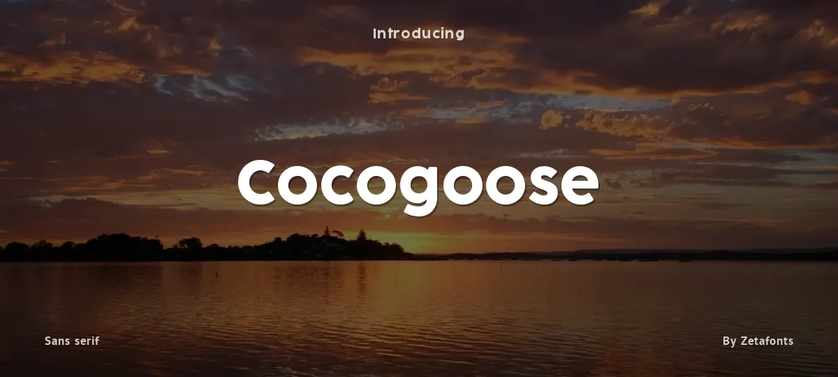 Cocogoose font preview