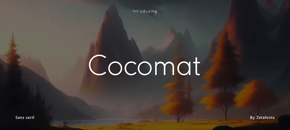 Cocomat font preview