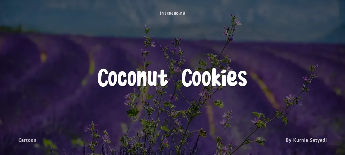 Coconut Cookies font preview