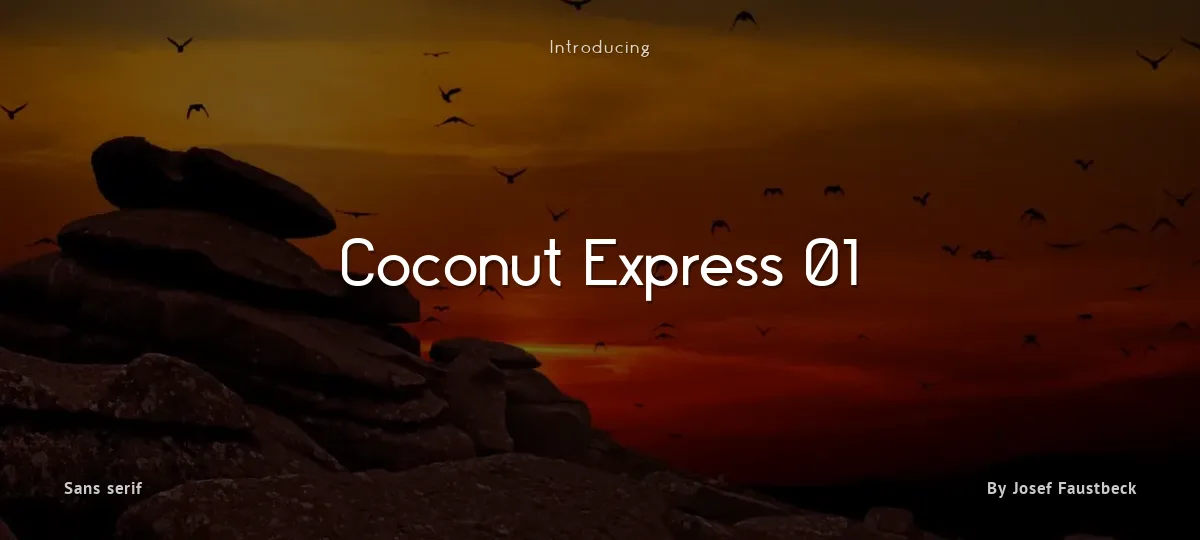 Coconut Express 01 font preview