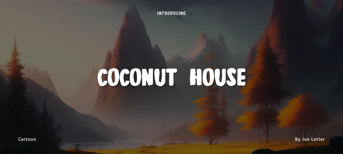 Coconut House font preview