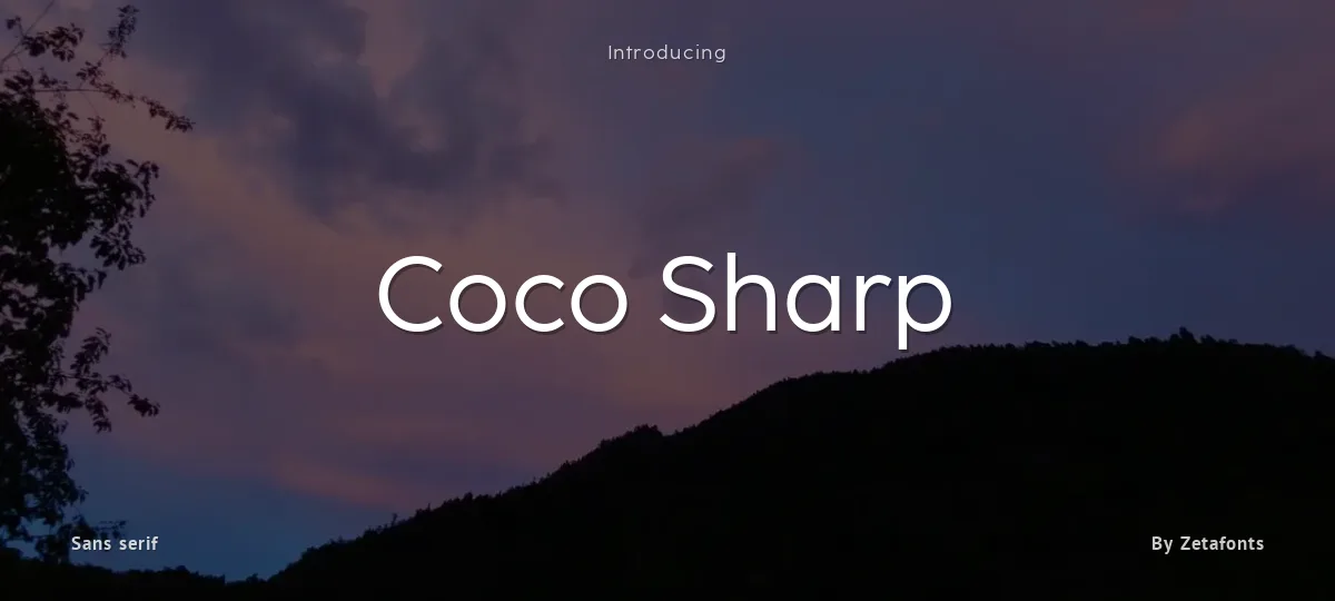Coco Sharp font preview