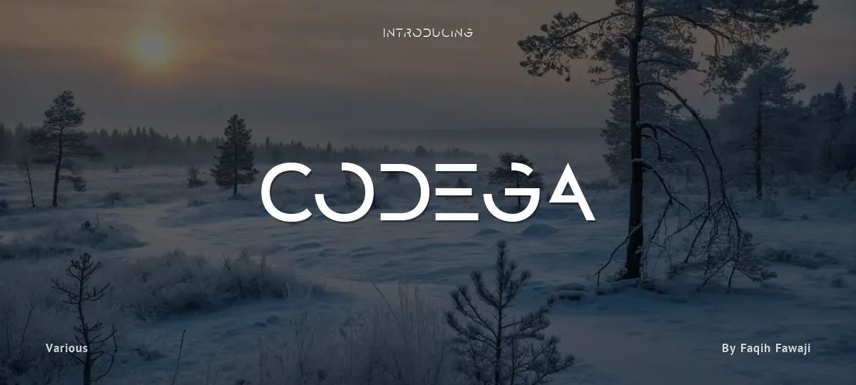 Codega font preview