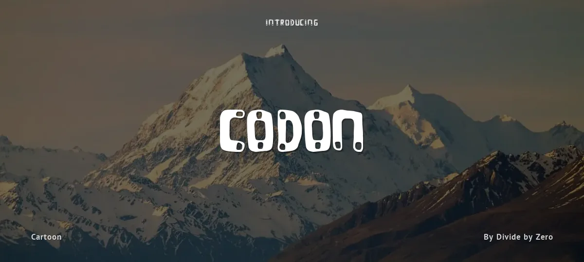 Codon font preview