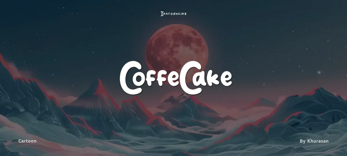 CoffeCake font preview