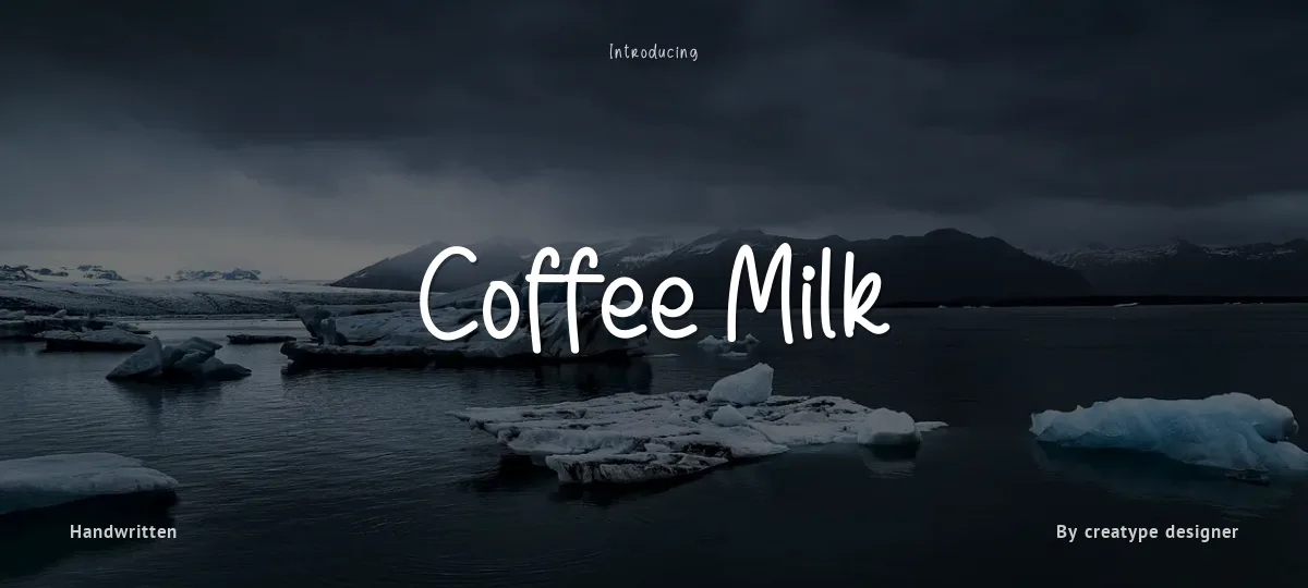 Coffee Milk font preview