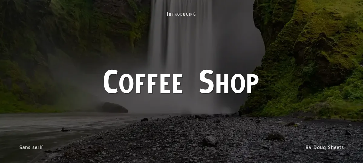 Coffee Shop font preview