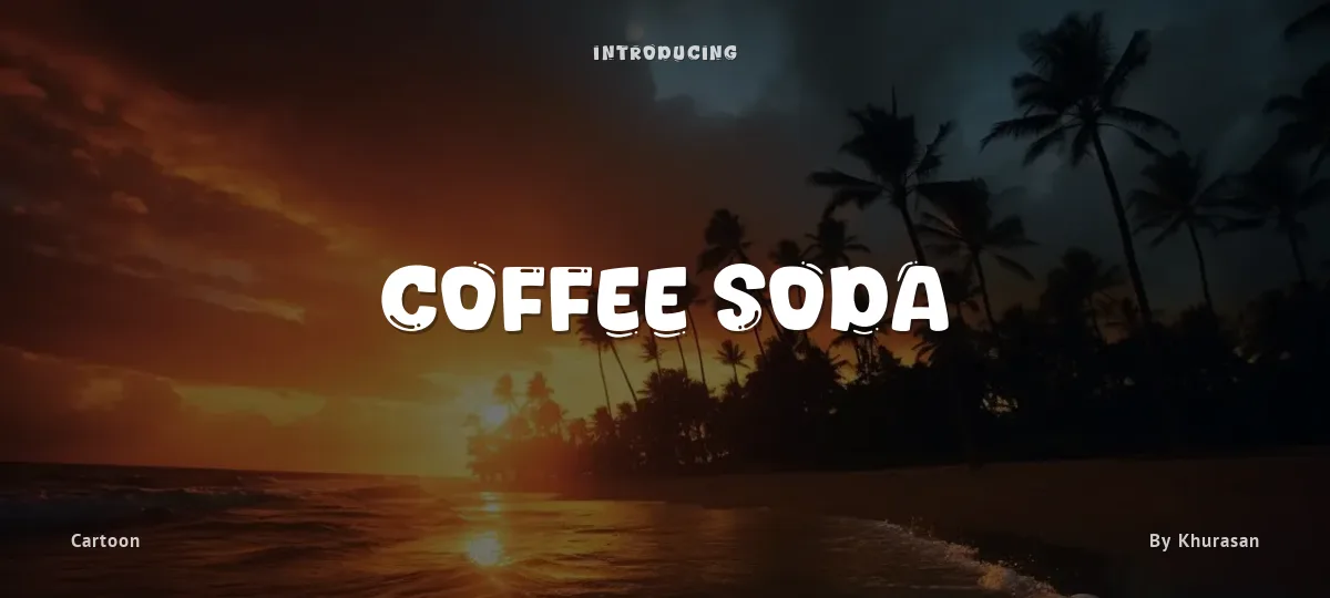 Coffee Soda font preview