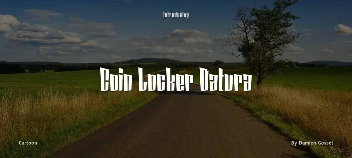 Coin Locker Datura font preview