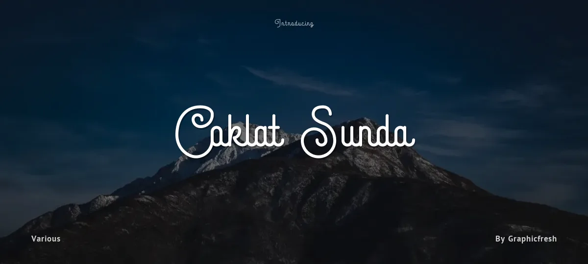 Coklat Sunda font preview