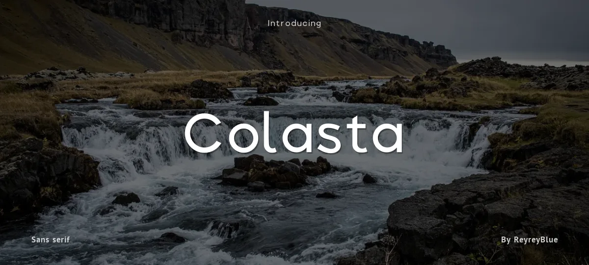 Colasta font preview