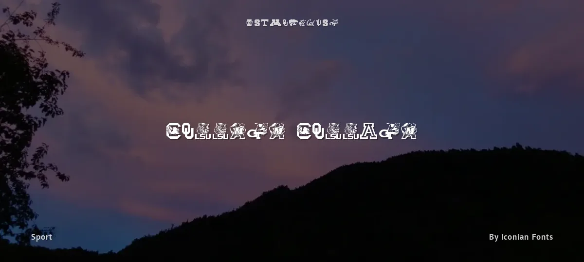 College Collage font preview