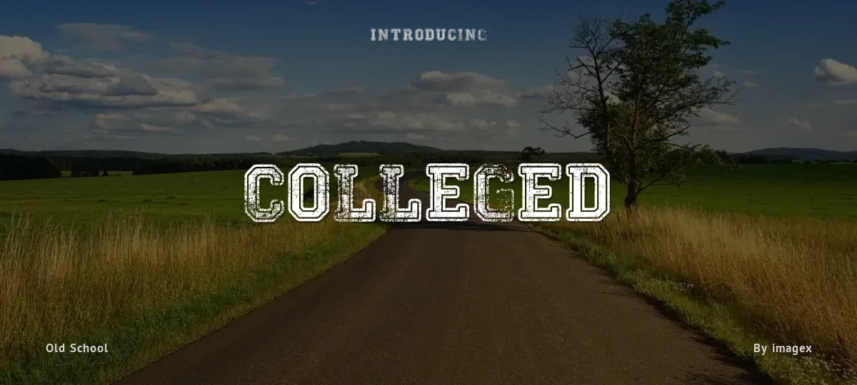 Colleged font preview