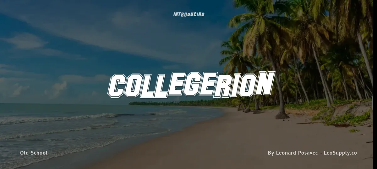 Collegerion font preview