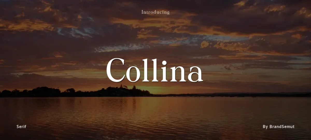 Collina font preview