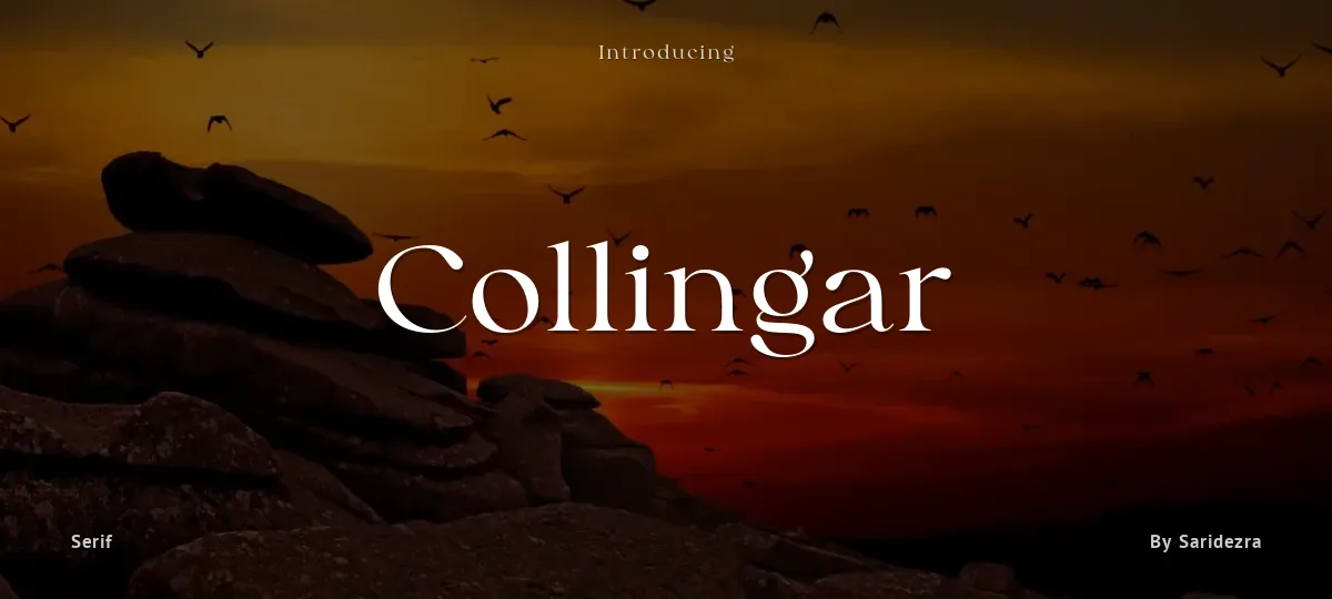 Collingar font preview