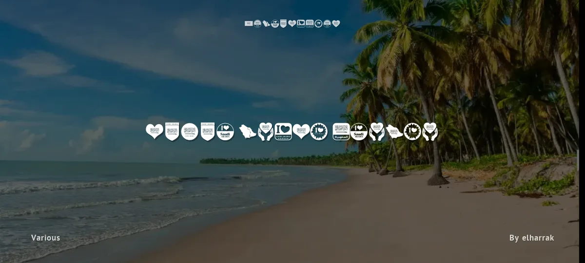 Color Saudi Arabia font preview