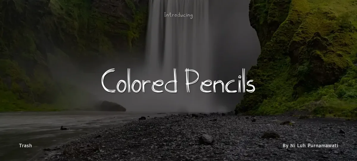 Colored Pencils font preview
