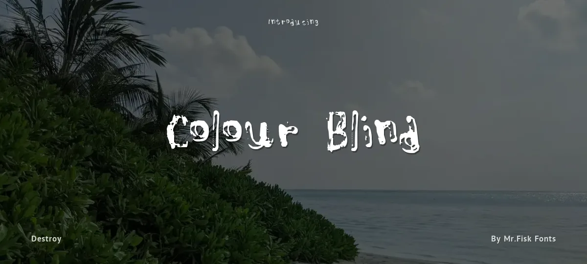 Colour Blind font preview