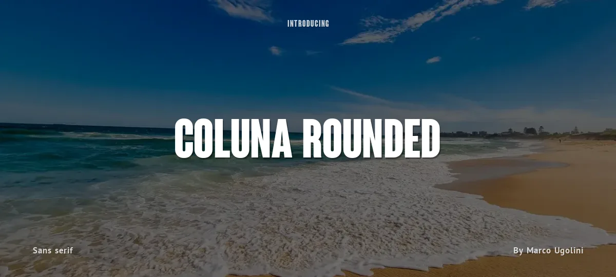 Coluna Rounded font preview