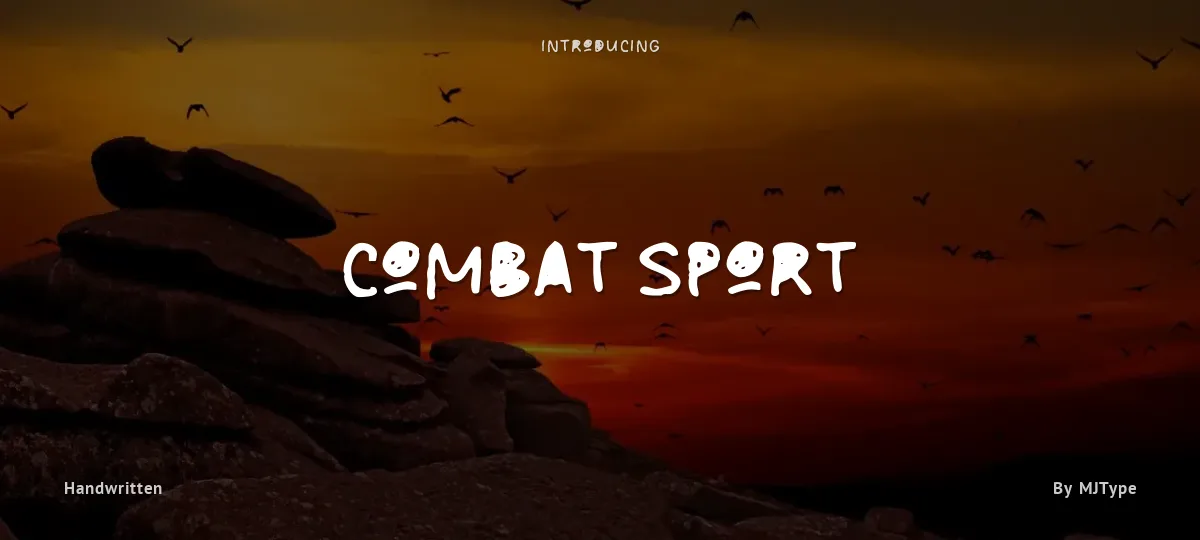 Combat Sport font preview